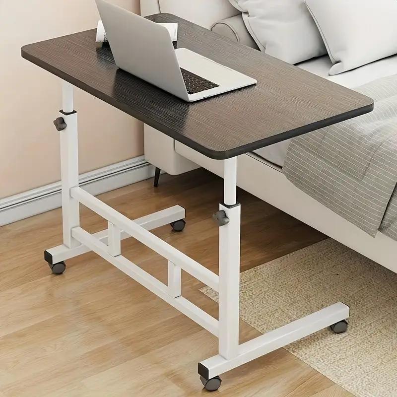 Mobile Lift Table, Computer Desk, Adjustable Height, With Wheels Bedside Computer Desk, Sofa Side Table, Two Sizes Available, Suitable For Bedroom, Dormitory Laptop Stand, Lazy Office Desk, Coffee Table, Gift