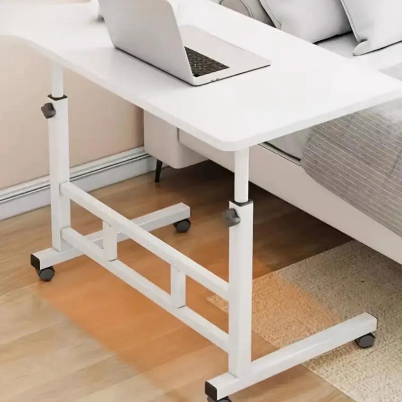Mobile Lift Table, Computer Desk, Adjustable Height, With Wheels Bedside Computer Desk, Sofa Side Table, Two Sizes Available, Suitable For Bedroom, Dormitory Laptop Stand, Lazy Office Desk, Coffee Table, Gift