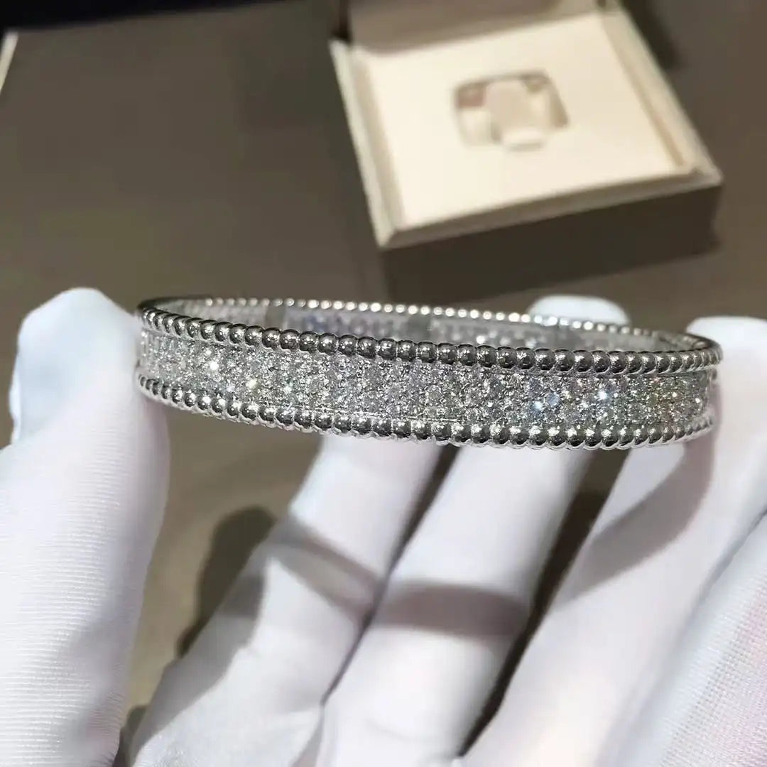 925 sterling silver Cubic Zirconia Bangle Tennis Bracelets  | Classic Love Cuff Bangle Bracelets