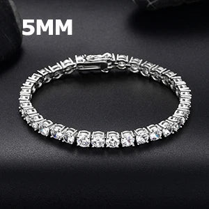 Fashion Men's Bracelet Women Luxury 3mm 4mm Mens AAA Cubic Zirconia Tennis Couple Bracelets Iced Out Chain Jewelry Jewlery Gift