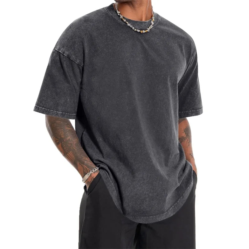 Unisex Retro Graphic Tee Classic Vintage Style Short Sleeve T-shirt with Crew Neck for Casual Daily Wear in Summer