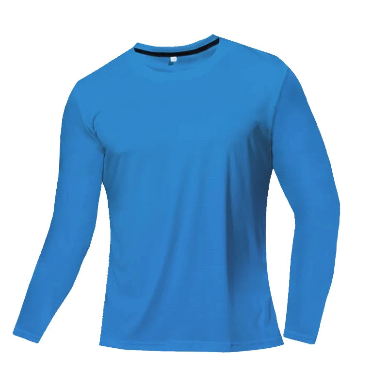 Quick Dry Breathable T-Shirt Sports Tops Training Clothes Long Sleeve T-Shirt Men's Autumn Running Gym Accessories Men Fitness
