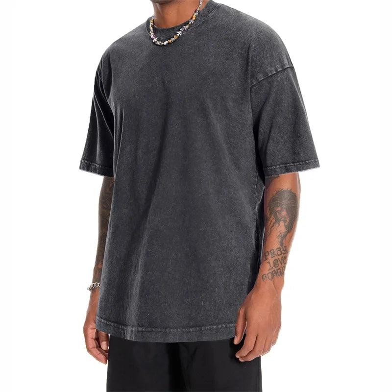 Unisex Retro Graphic Tee Classic Vintage Style Short Sleeve T-shirt with Crew Neck for Casual Daily Wear in Summer