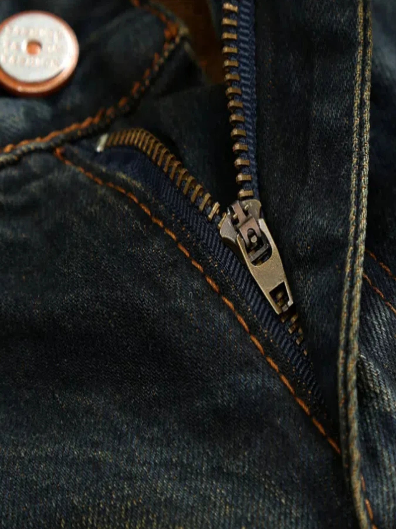 Men's Straight Fit Ripped Old Jeans With Patch Pants