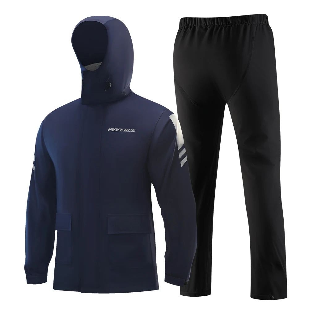 Waterproof Raincoat Adult Travel Raincoats Rain Suit Outdoor Clothing Reusable Poncho Rainwear Supplies Motorcycle Rain Coat