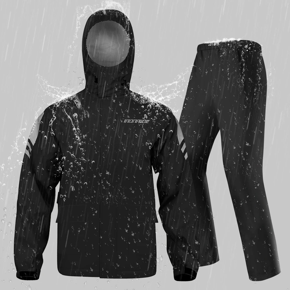 Waterproof Raincoat Adult Travel Raincoats Rain Suit Outdoor Clothing Reusable Poncho Rainwear Supplies Motorcycle Rain Coat