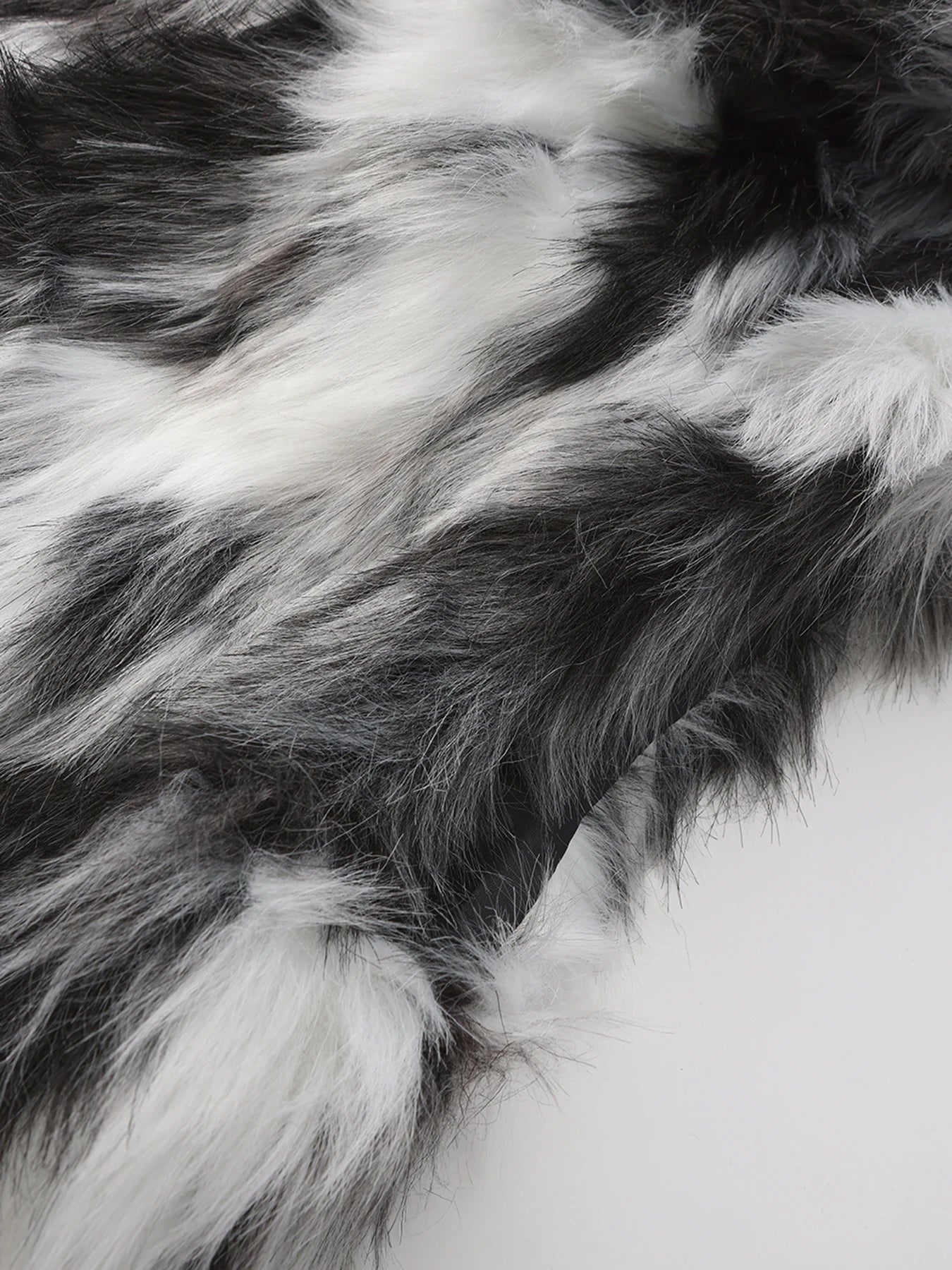 Men`s Luxury Faux Fur Hoodie Vest Long Coat Sleeveless Jacket Winter Fluffy Warm Outwear Plush Overcoat with Pockets With Hood