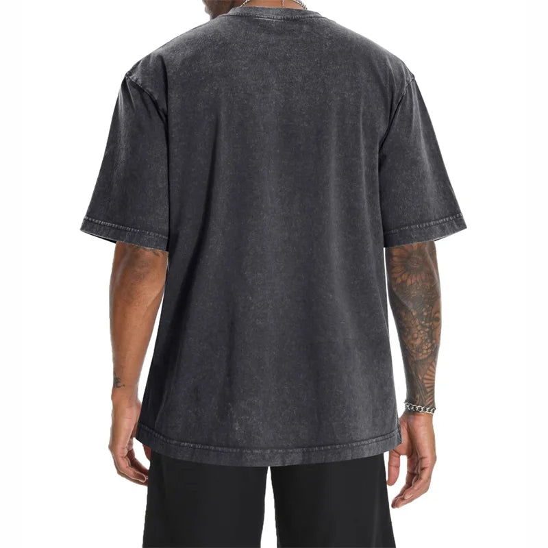 Unisex Retro Graphic Tee Classic Vintage Style Short Sleeve T-shirt with Crew Neck for Casual Daily Wear in Summer