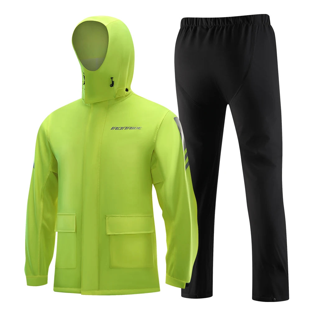 Waterproof Raincoat Adult Travel Raincoats Rain Suit Outdoor Clothing Reusable Poncho Rainwear Supplies Motorcycle Rain Coat