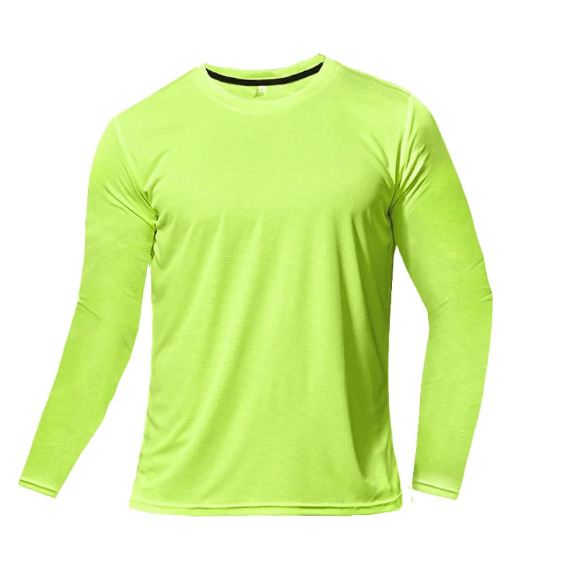 Quick Dry Breathable T-Shirt Sports Tops Training Clothes Long Sleeve T-Shirt Men's Autumn Running Gym Accessories Men Fitness
