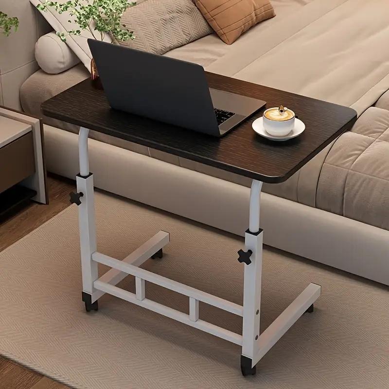 Mobile Lift Table, Computer Desk, Adjustable Height, With Wheels Bedside Computer Desk, Sofa Side Table, Two Sizes Available, Suitable For Bedroom, Dormitory Laptop Stand, Lazy Office Desk, Coffee Table, Gift